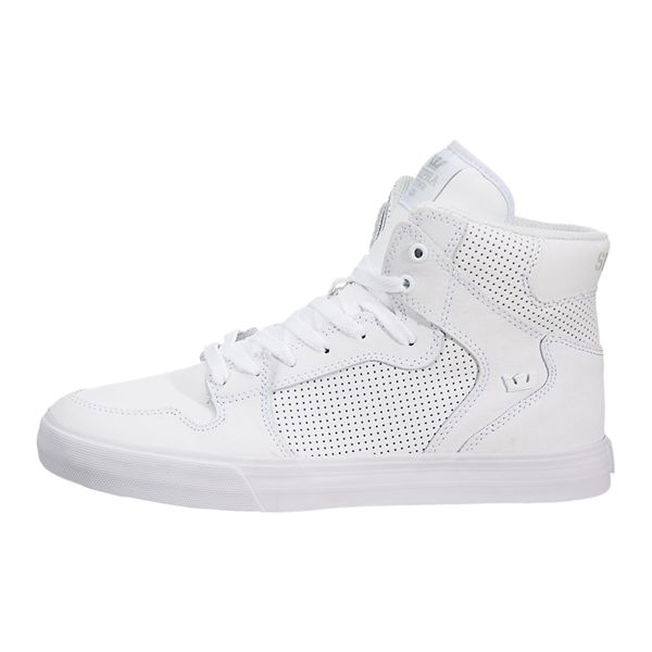 Supra Mens Vaider High Top Shoes - White | Canada Z7759-2D91